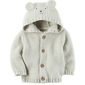 Carter's Shirts & Tops - Carter's Hooded Bear Cardigan Carter's Shirts & Tops - Carter's Hooded Bear Cardigan